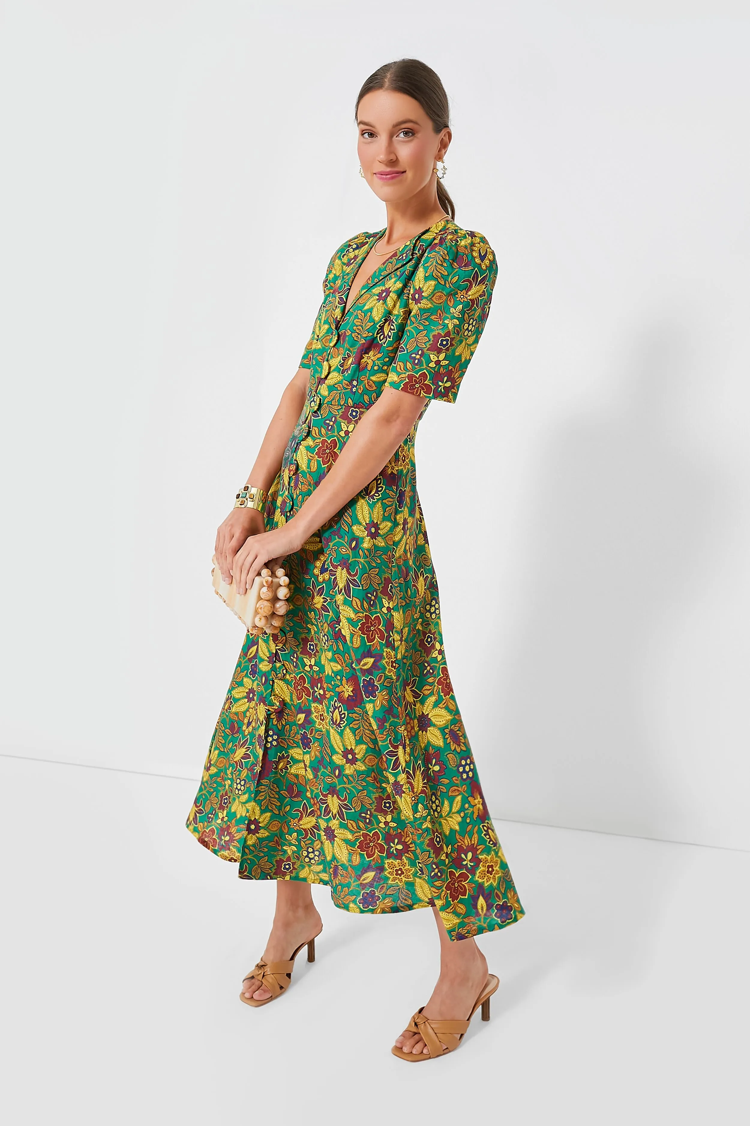 Emerald Isabella V Midi Dress sold by Tuckernuck product image thumbnail 2