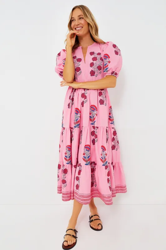 Boca Pink Puff Sleeve Maxi Dress sold by Tuckernuck