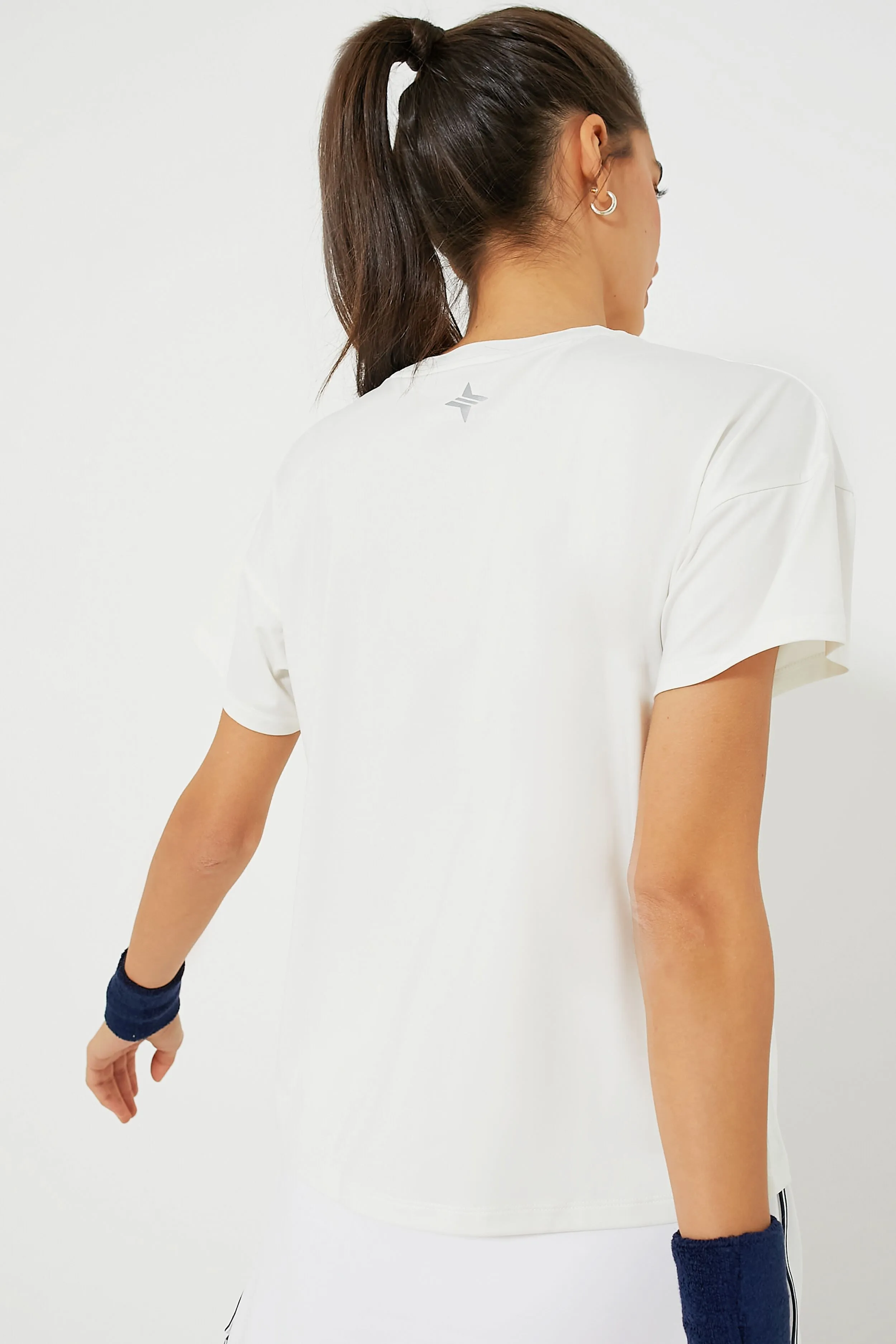 White Short Sleeve Ryan Boyfriend Tee sold by Tuckernuck product image thumbnail 4