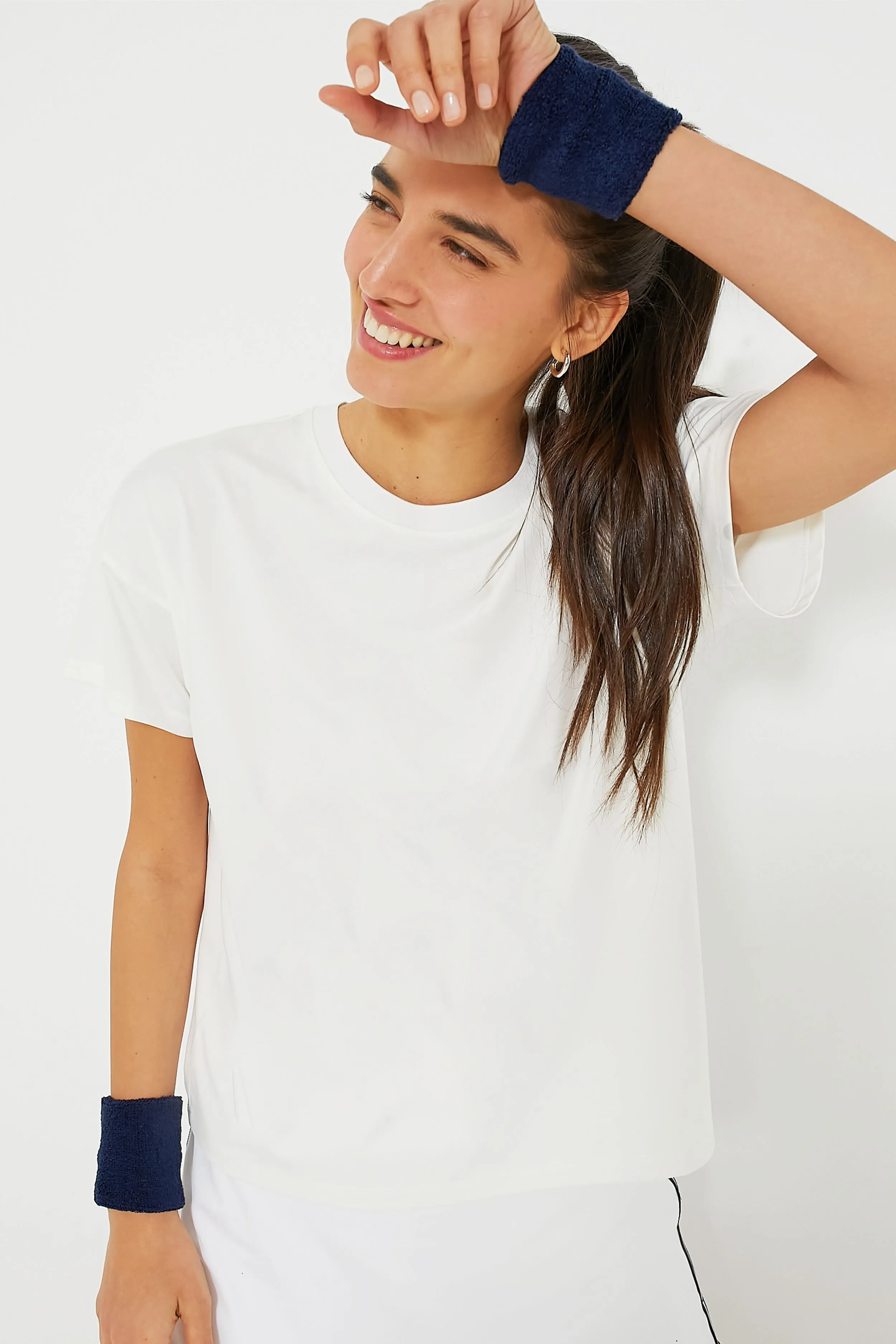 White Short Sleeve Ryan Boyfriend Tee sold by Tuckernuck