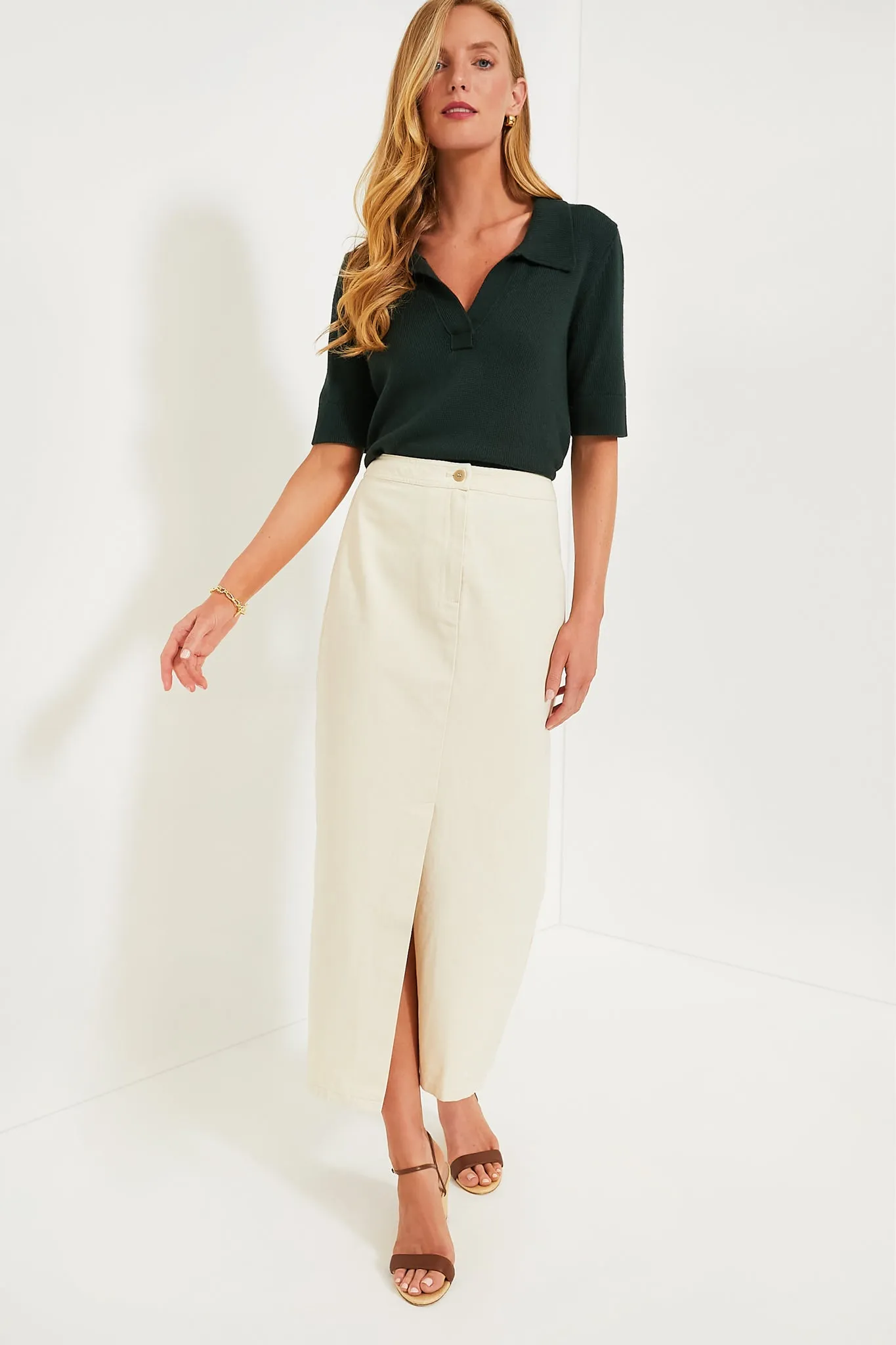 Ecru Denim Lia Skirt sold by Tuckernuck product image thumbnail 2