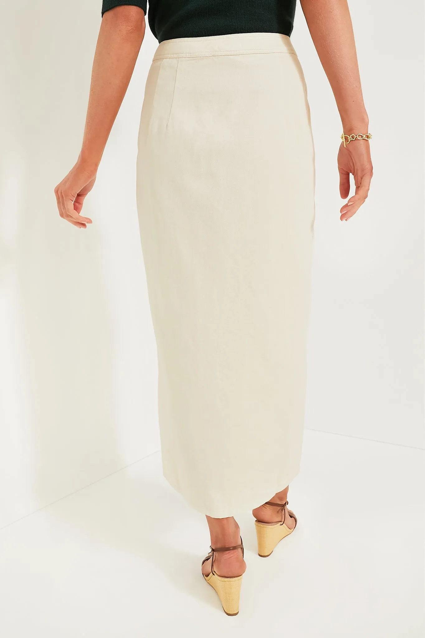 Ecru Denim Lia Skirt sold by Tuckernuck product image thumbnail 4