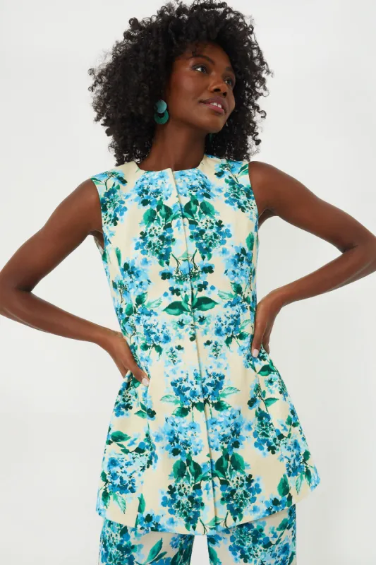 Water's Edge Hydrangea Rhoda Tunic Top sold by Tuckernuck