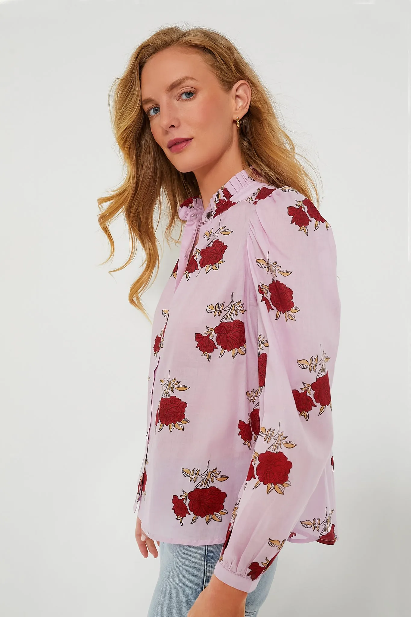 Pink Ruby Annabel Rosette Shirt sold by Tuckernuck product image thumbnail 3