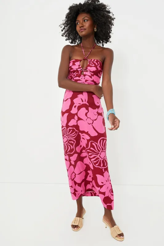 Mica Floral Tortugas Midi Dress sold by Tuckernuck