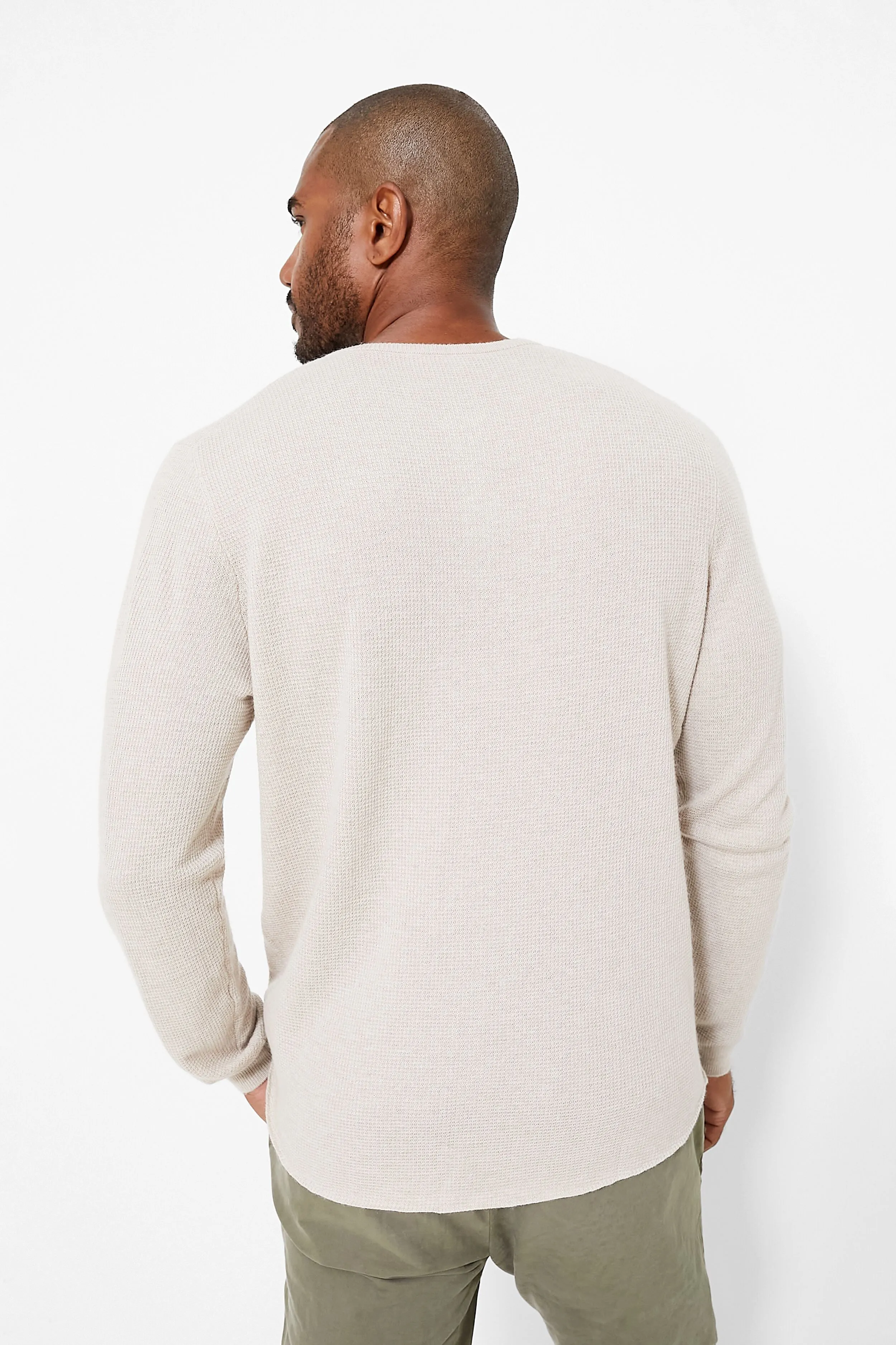 Oyster Midweight Sweater Henley sold by Tuckernuck product image thumbnail 4