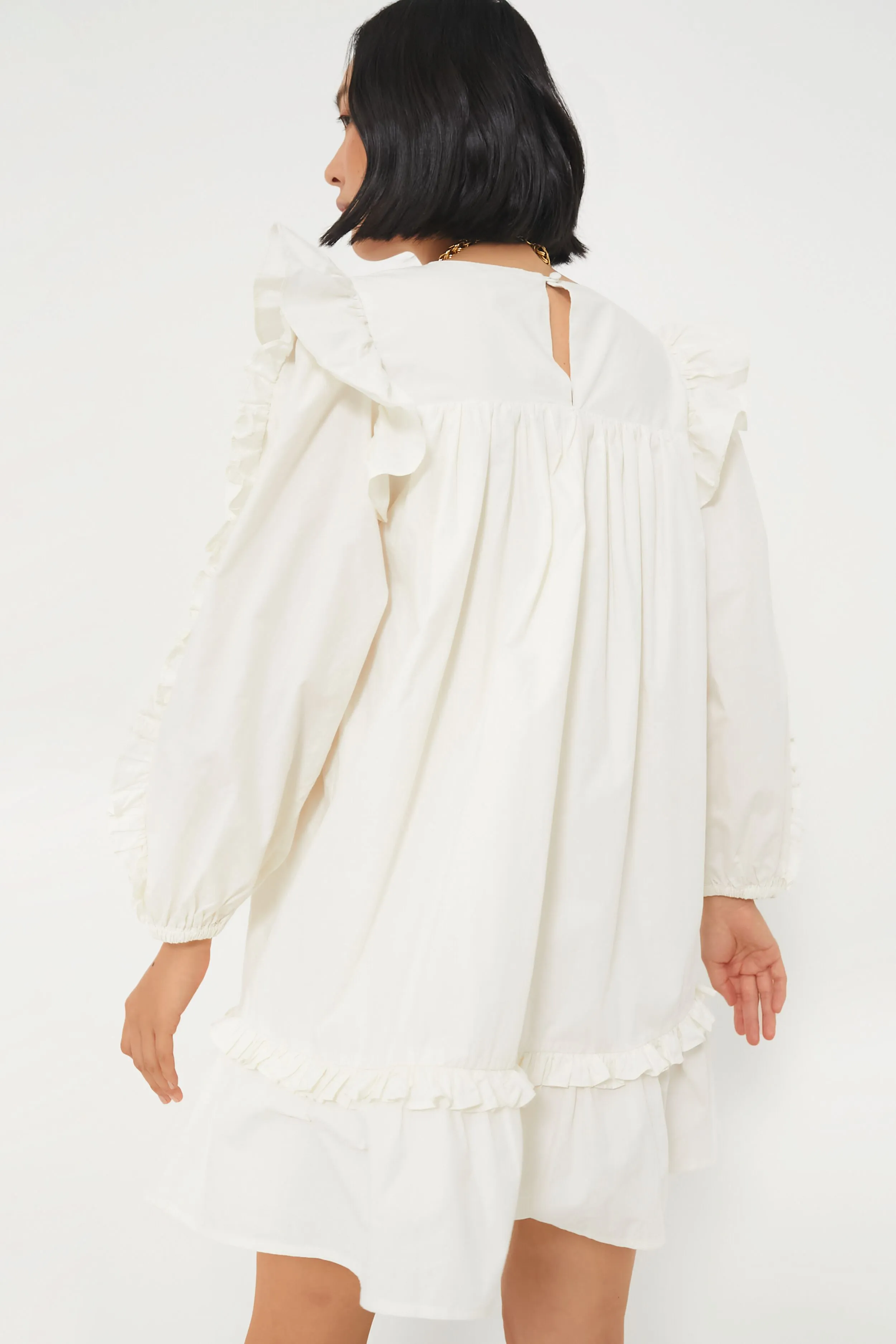 Ivory Anabelle Mini Dress sold by Tuckernuck product image thumbnail 4