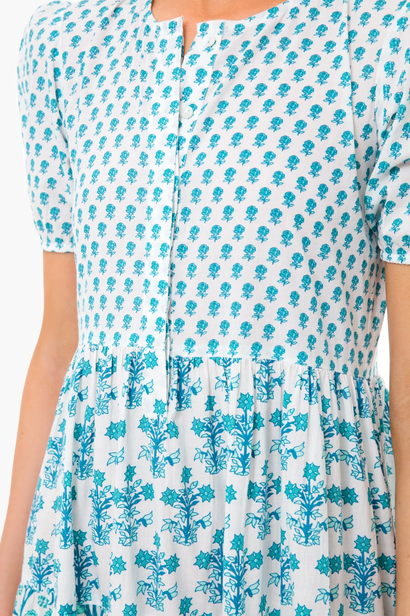 Turquoise Daphne Dress sold by Tuckernuck product image thumbnail 5