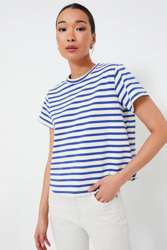 Blue Stripe Parker Classic Tee sold by Tuckernuck