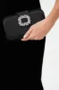 Black Emmy Crystal Trim Clutch sold by Tuckernuck