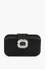 Black Emmy Crystal Trim Clutch sold by Tuckernuck