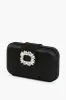 Black Emmy Crystal Trim Clutch sold by Tuckernuck