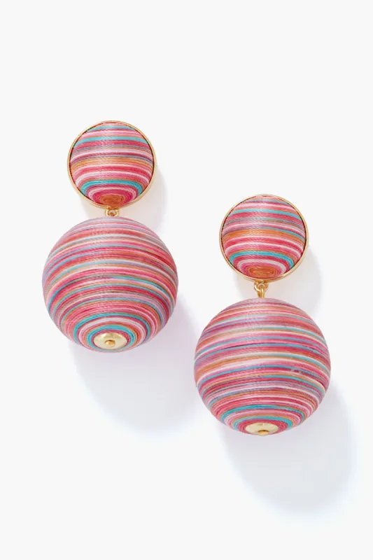 Striped Pink Rainbow Lantern Earrings sold by Tuckernuck