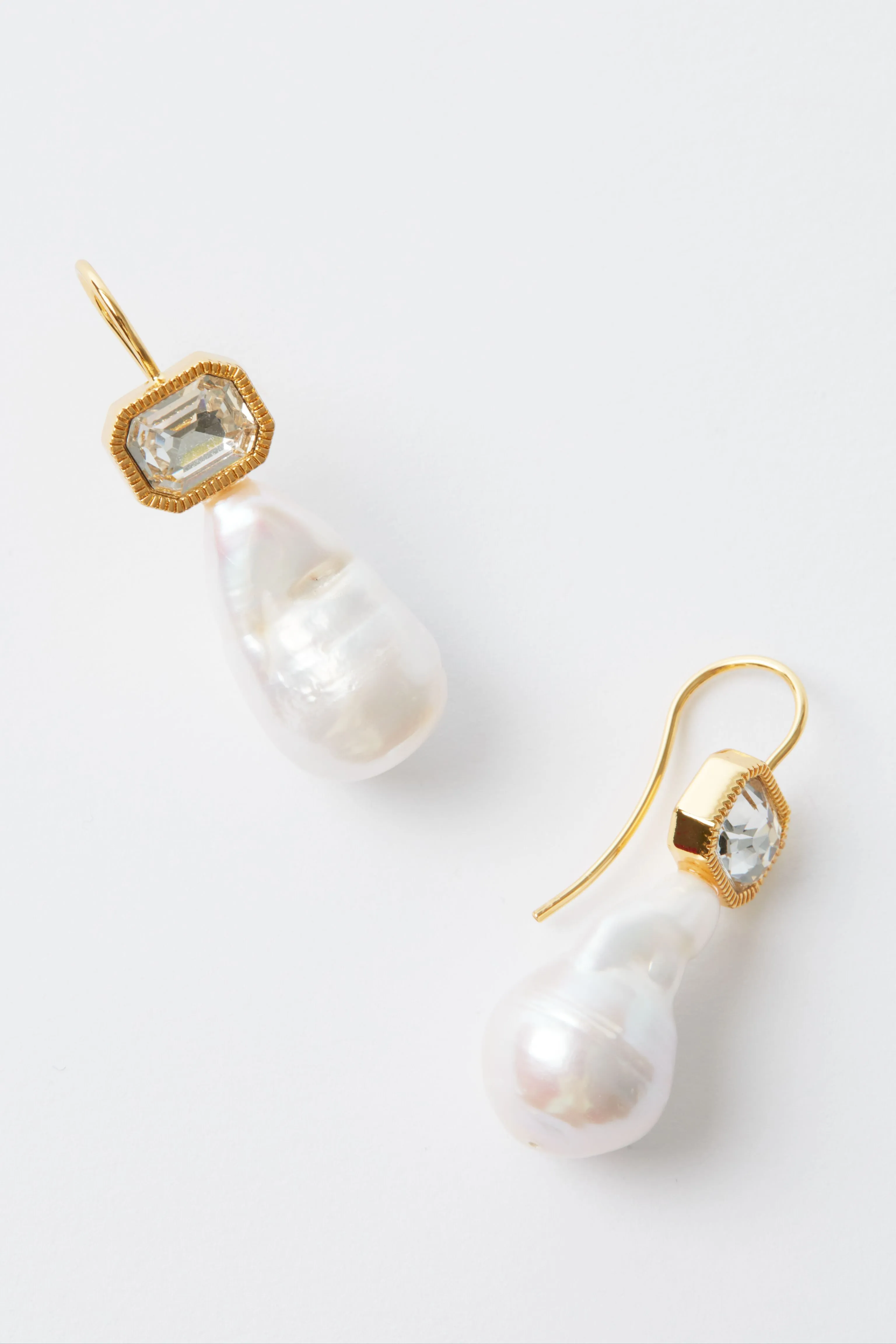 Pearl and Crystal Dangle Earrings sold by Tuckernuck product image thumbnail 4