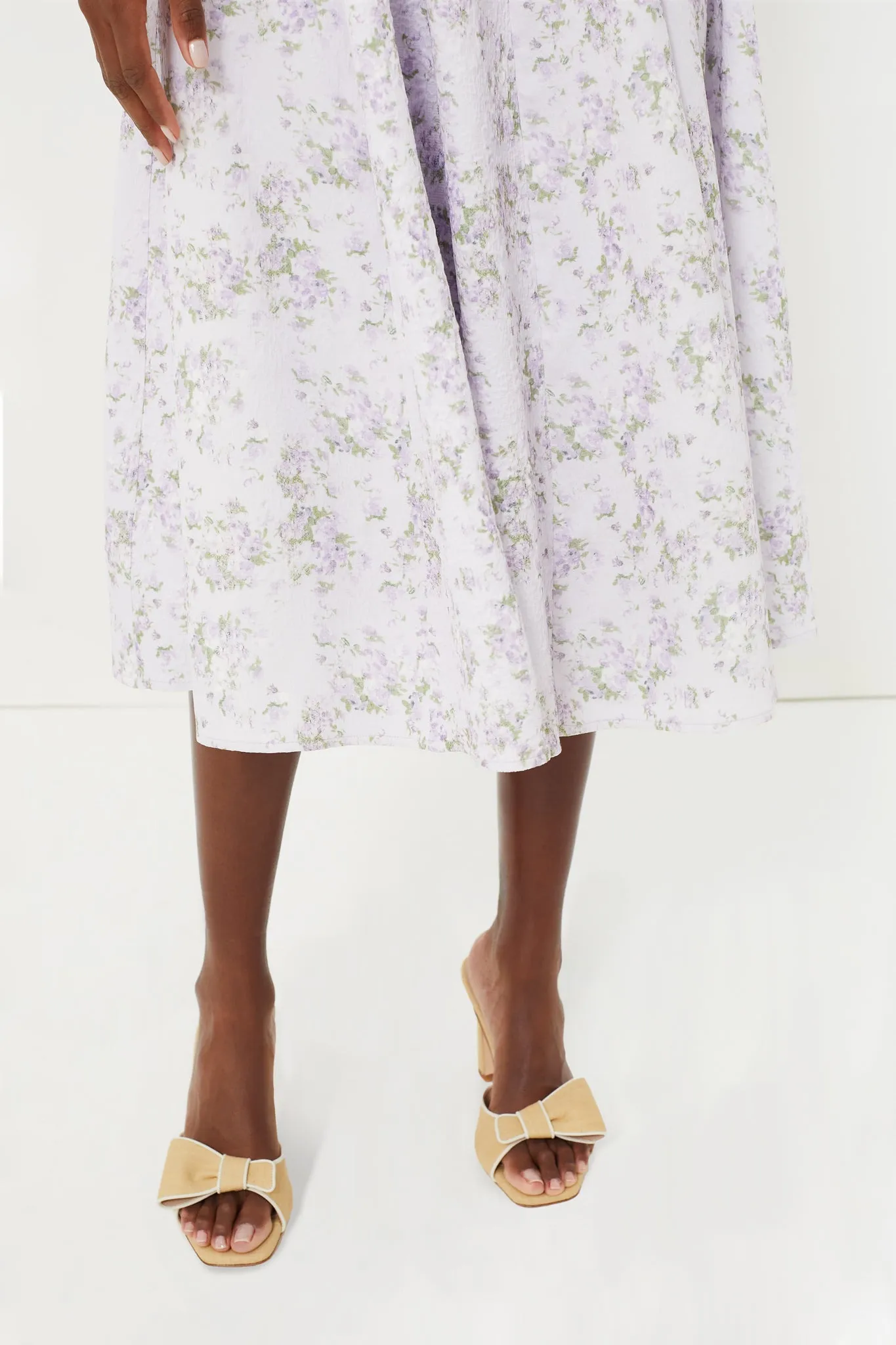 Lavender Floral Jacquard Essie Maxi Dress sold by Tuckernuck product image thumbnail 5