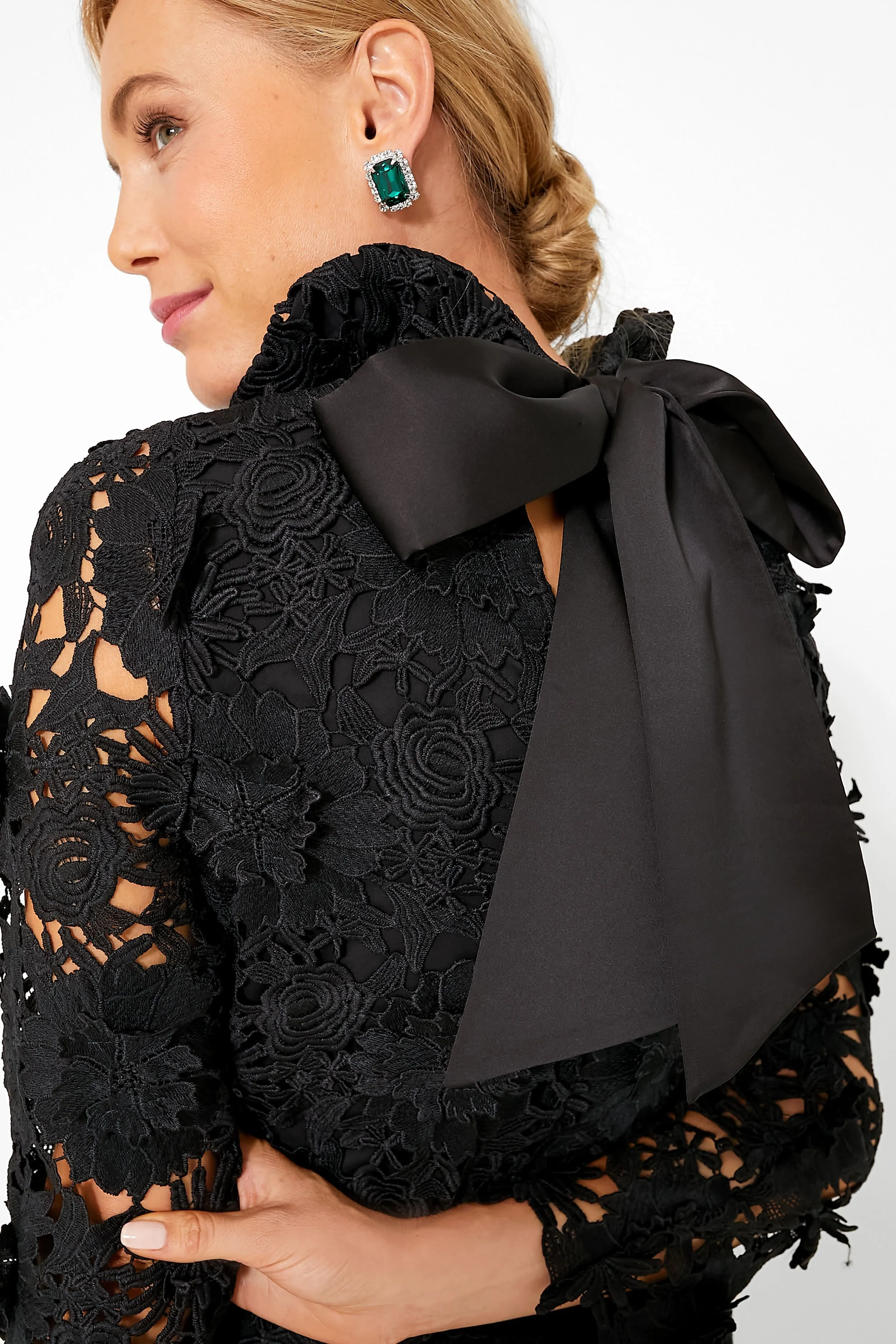 Emerald Diana Stud Earrings sold by Tuckernuck product image thumbnail 2