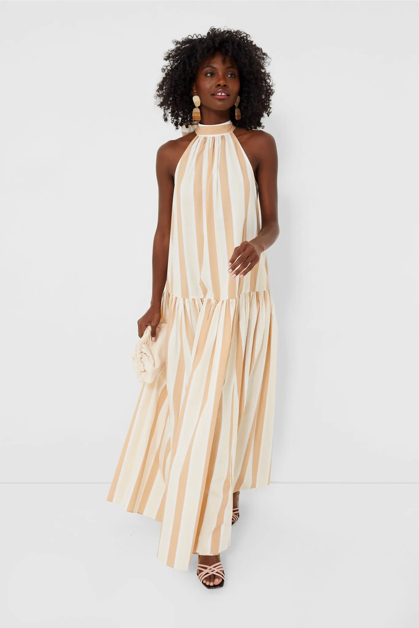 Sand Stripe Midi Marlowe Dress sold by Tuckernuck product image thumbnail 2