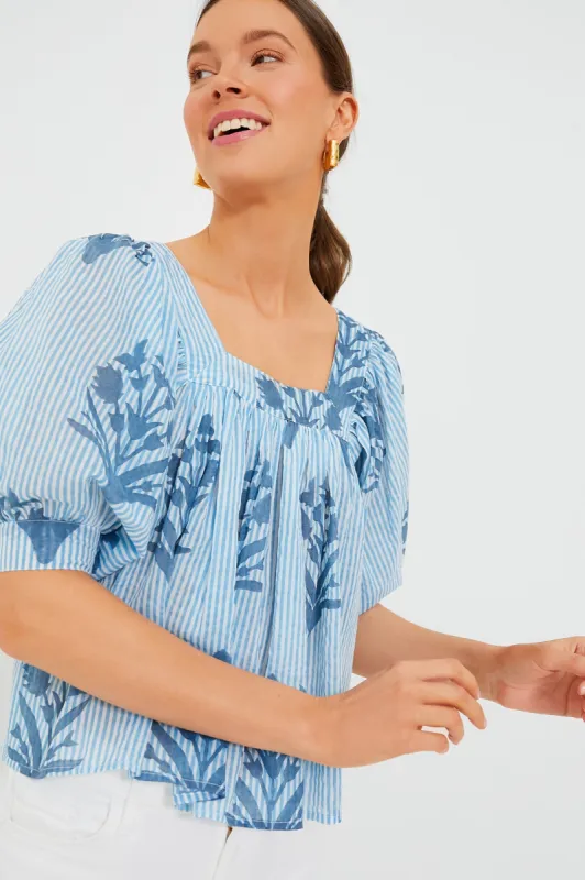 Exclusive Classic Blue Palladio Viti Top sold by Tuckernuck