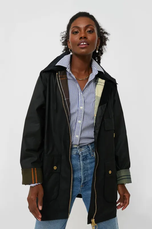 Black Highclere Wax Jacket sold by Tuckernuck