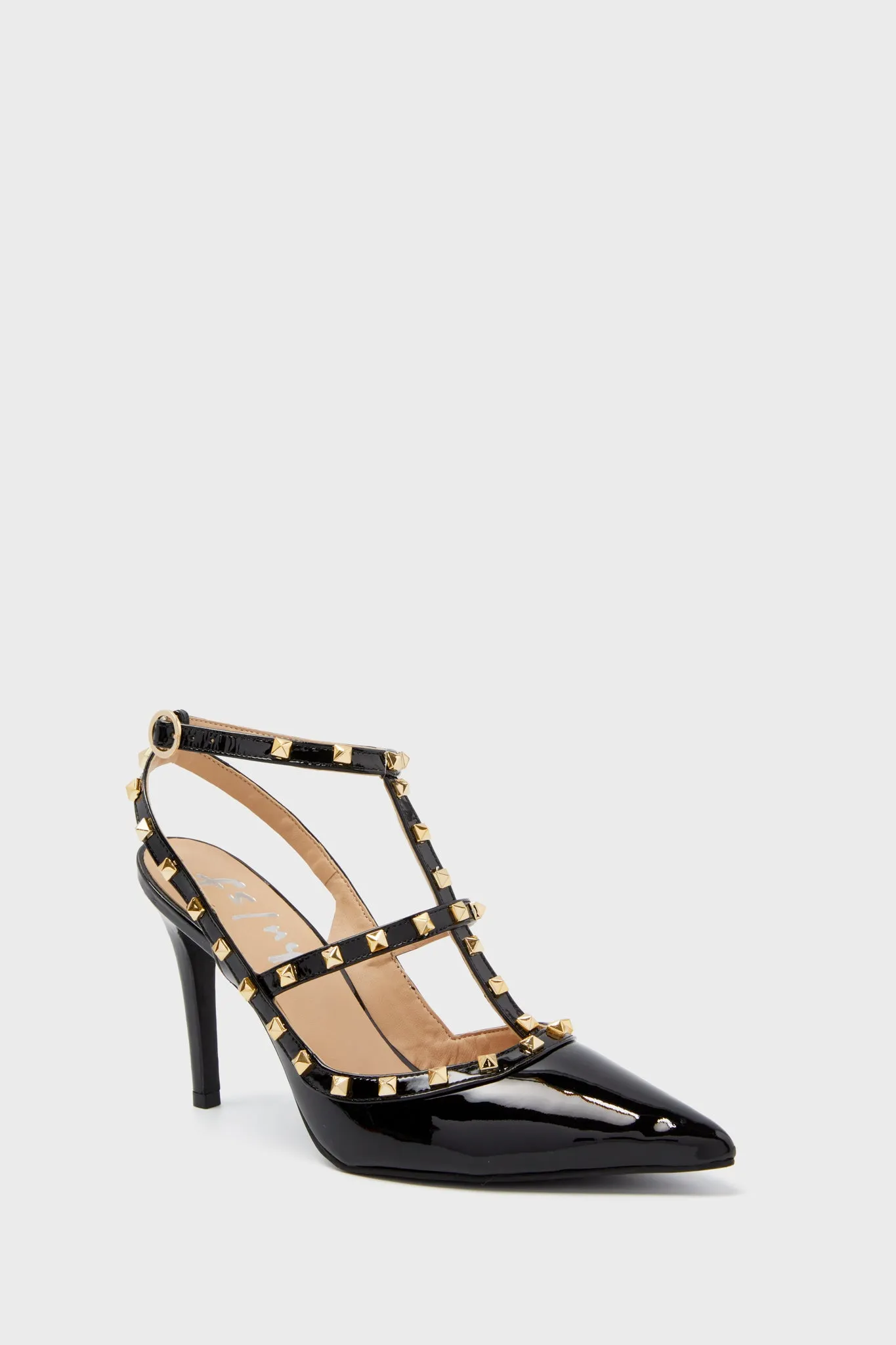 Black Elodie Studded Heels sold by Tuckernuck