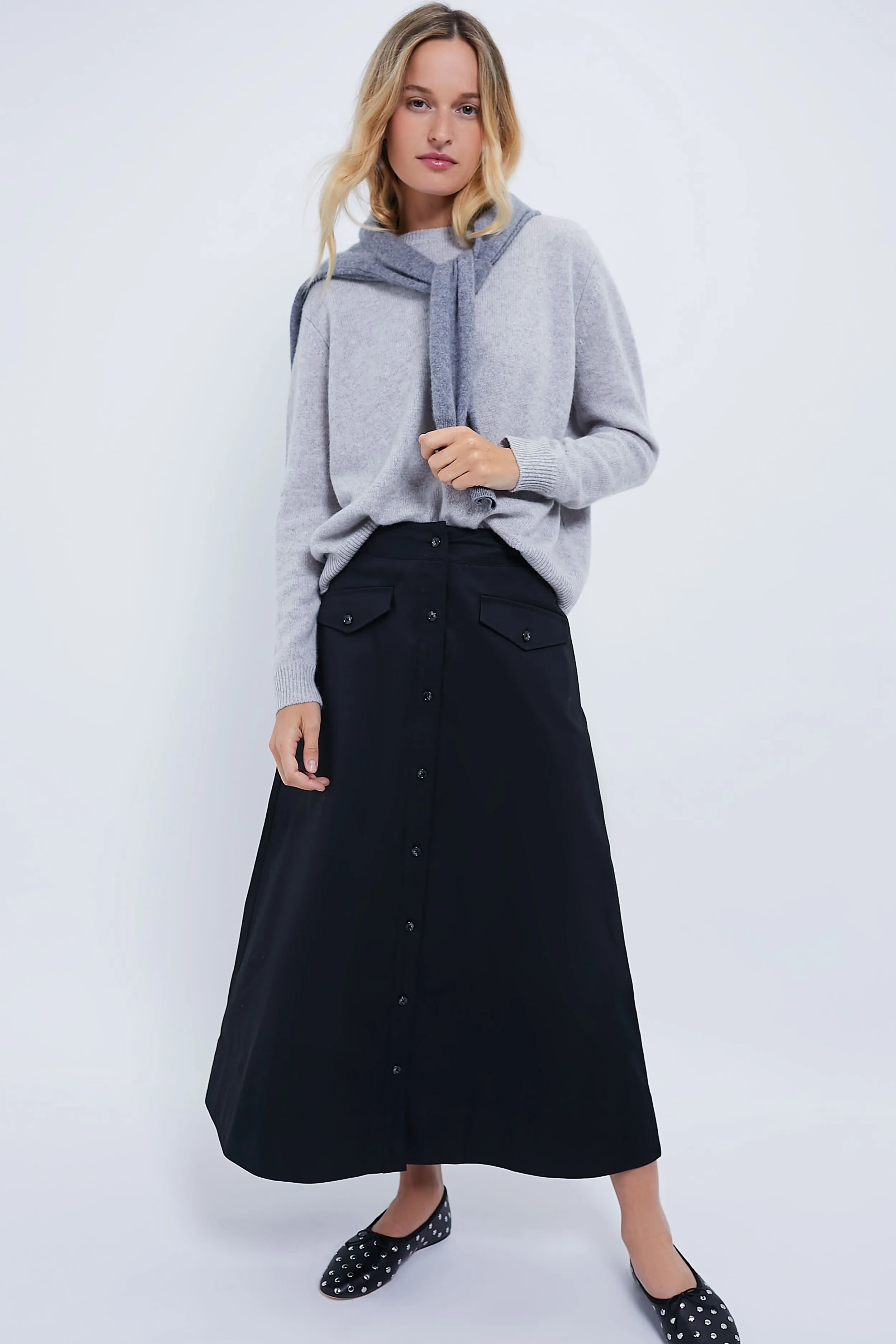 Black Nickel Studded Landon Flats sold by Tuckernuck product image thumbnail 3