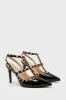 Black Elodie Studded Heels sold by Tuckernuck