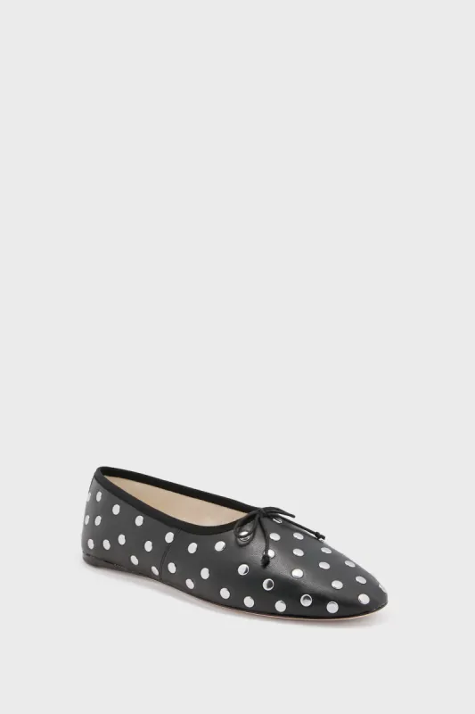 Black Nickel Studded Landon Flats sold by Tuckernuck
