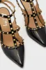 Black Elodie Studded Heels sold by Tuckernuck