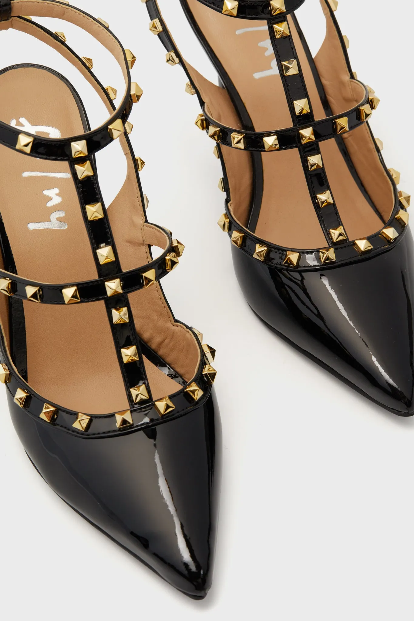 Black Elodie Studded Heels sold by Tuckernuck product image thumbnail 5