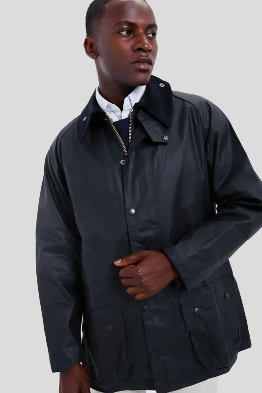 Men's Navy Beaufort Wax Jacket sold by Tuckernuck