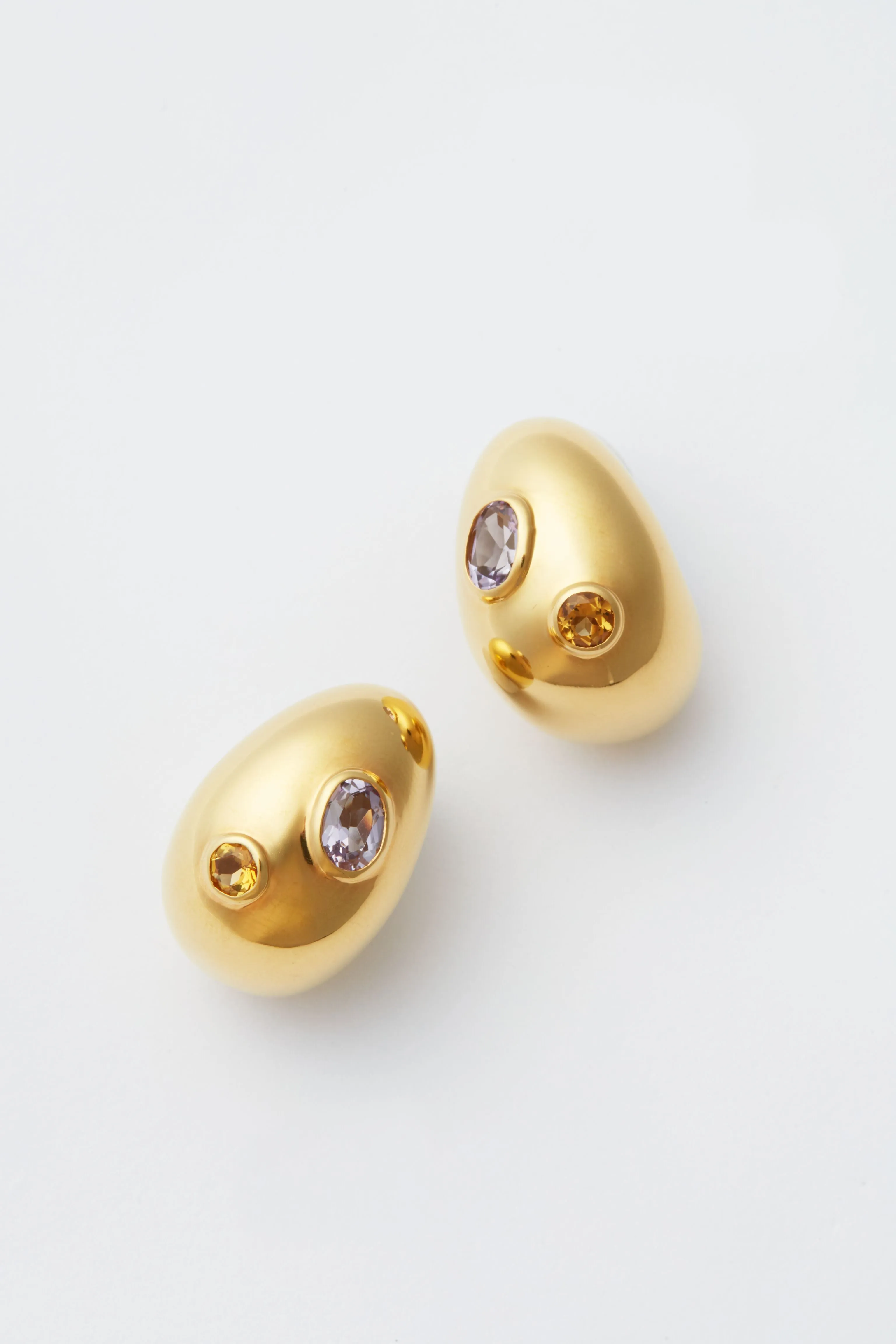 Studded Gold Mini Arp Earrings sold by Tuckernuck product image thumbnail 3