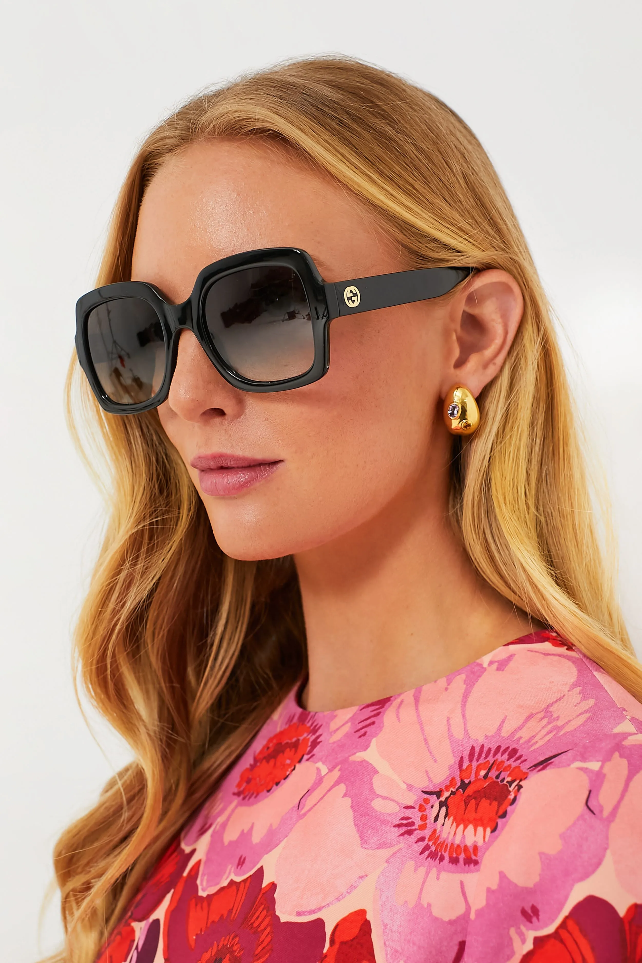 Studded Gold Mini Arp Earrings sold by Tuckernuck product image thumbnail 2