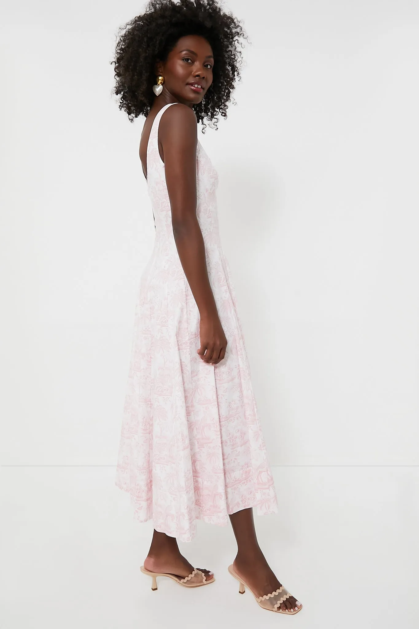 Cherry Blossom Toile Wells Dress sold by Tuckernuck product image thumbnail 3