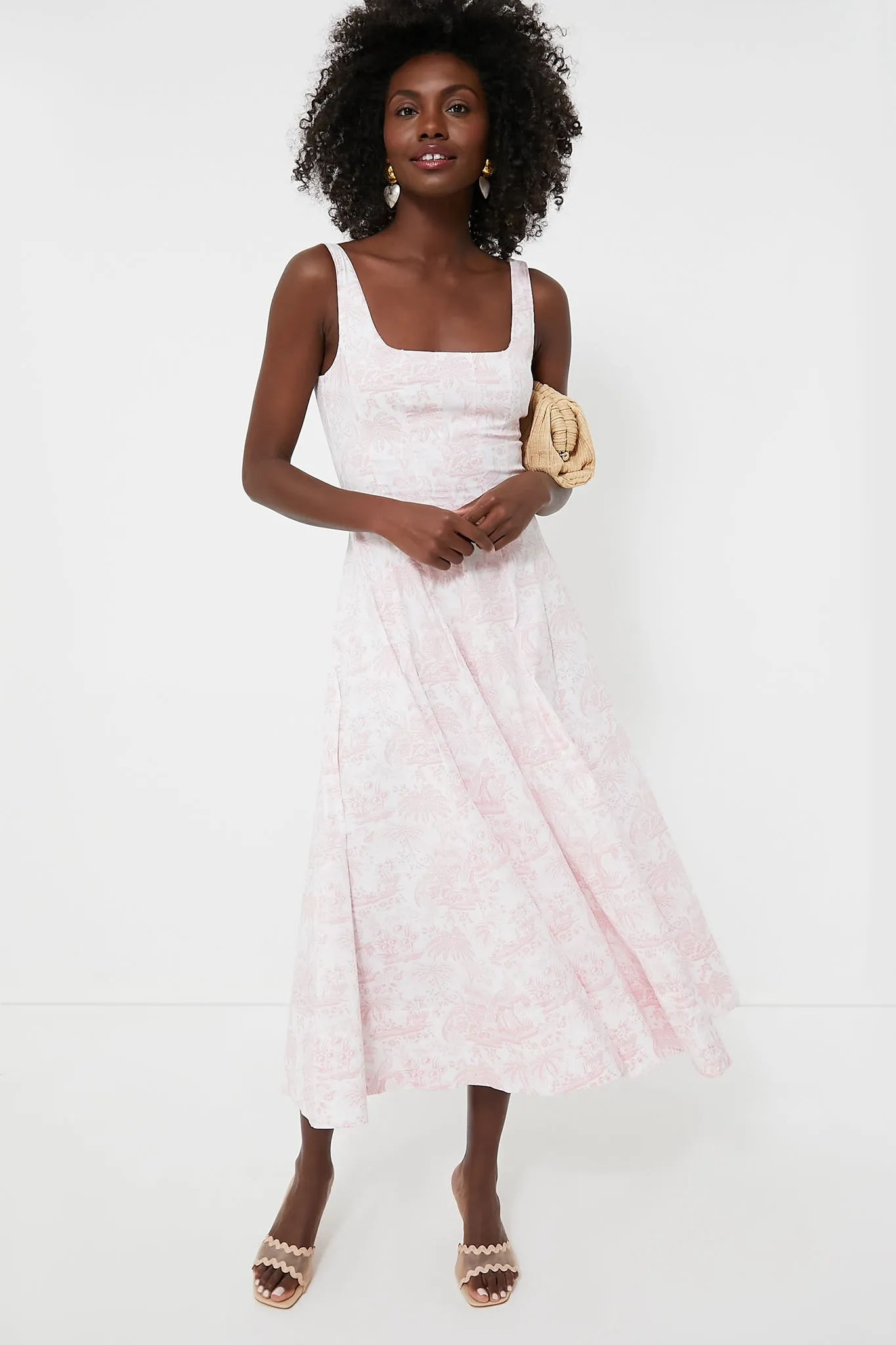 Cherry Blossom Toile Wells Dress sold by Tuckernuck product image thumbnail 2