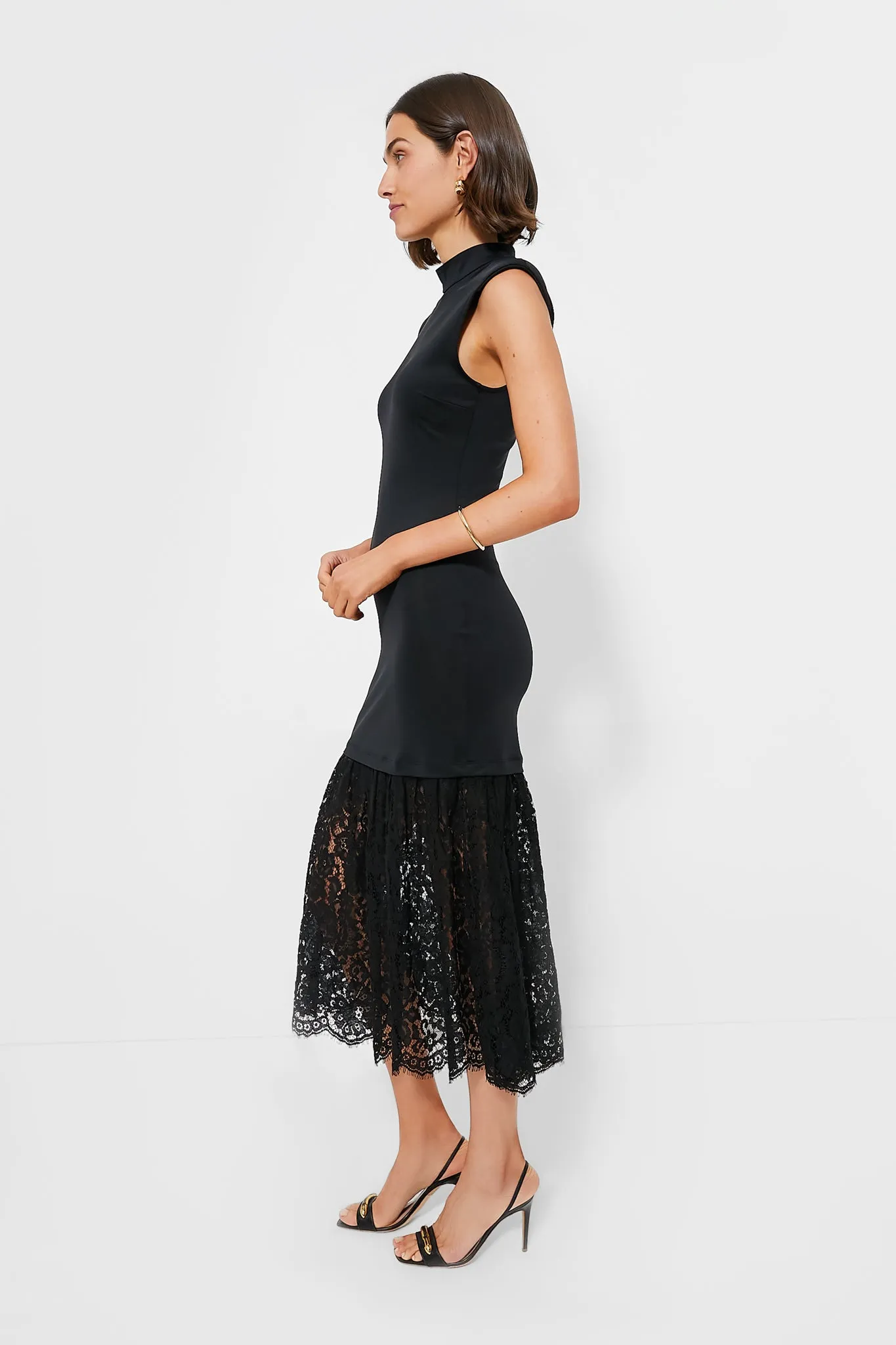 Black Suzy Lace Sleeveless Dress sold by Tuckernuck product image thumbnail 3