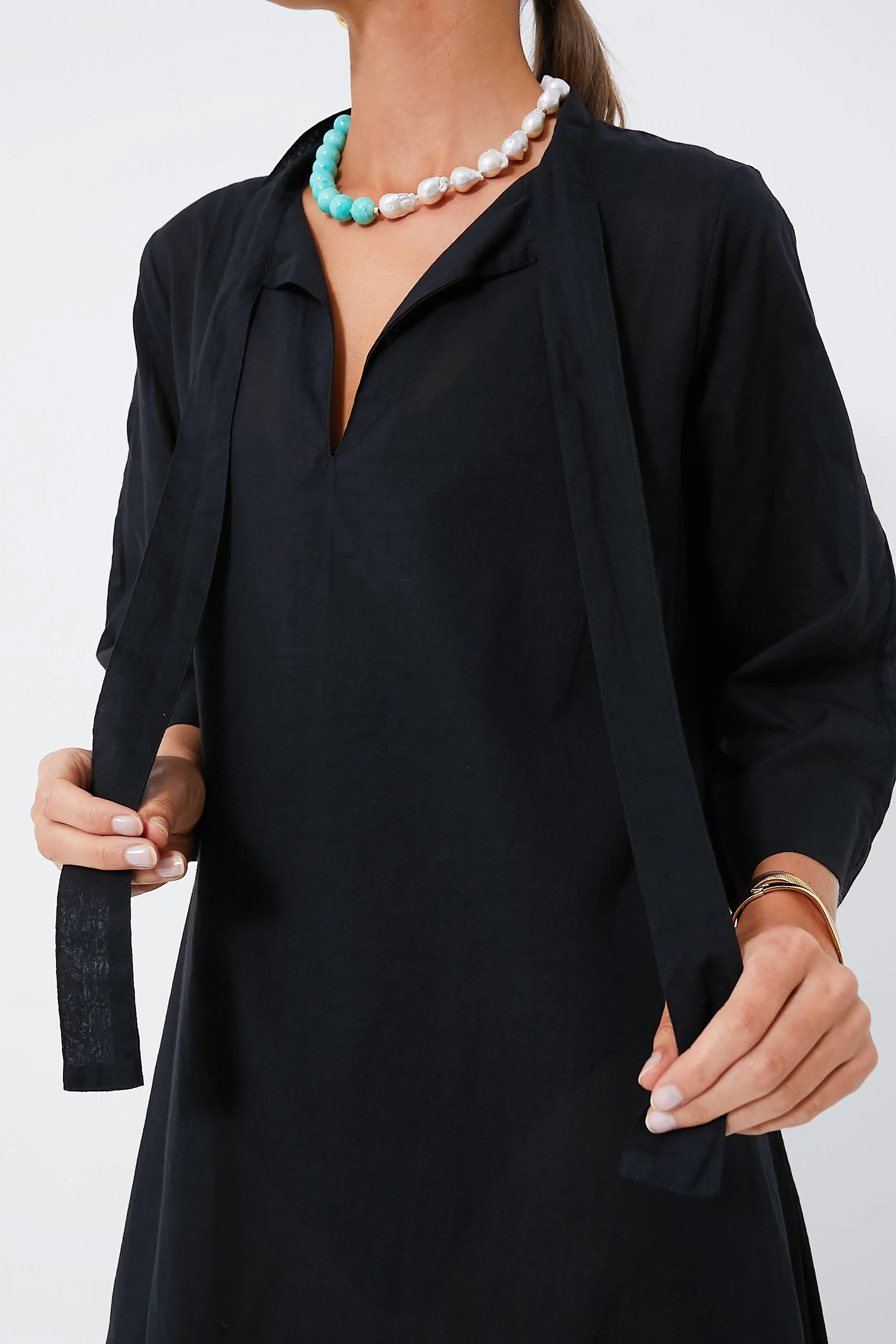 Black Marseille Coverup sold by Tuckernuck product image thumbnail 4