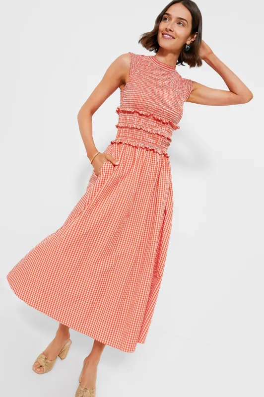 Poppy Gingham Louise Dress sold by Tuckernuck