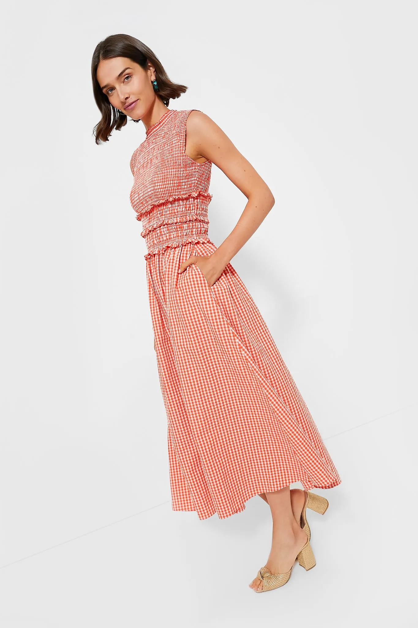 Poppy Gingham Louise Dress sold by Tuckernuck product image thumbnail 3