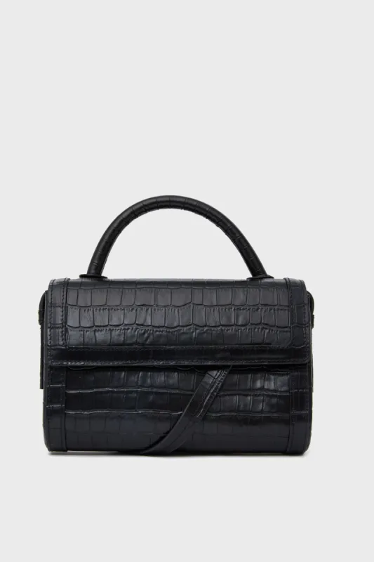 Exclusive Black Croc Crossbody sold by Tuckernuck