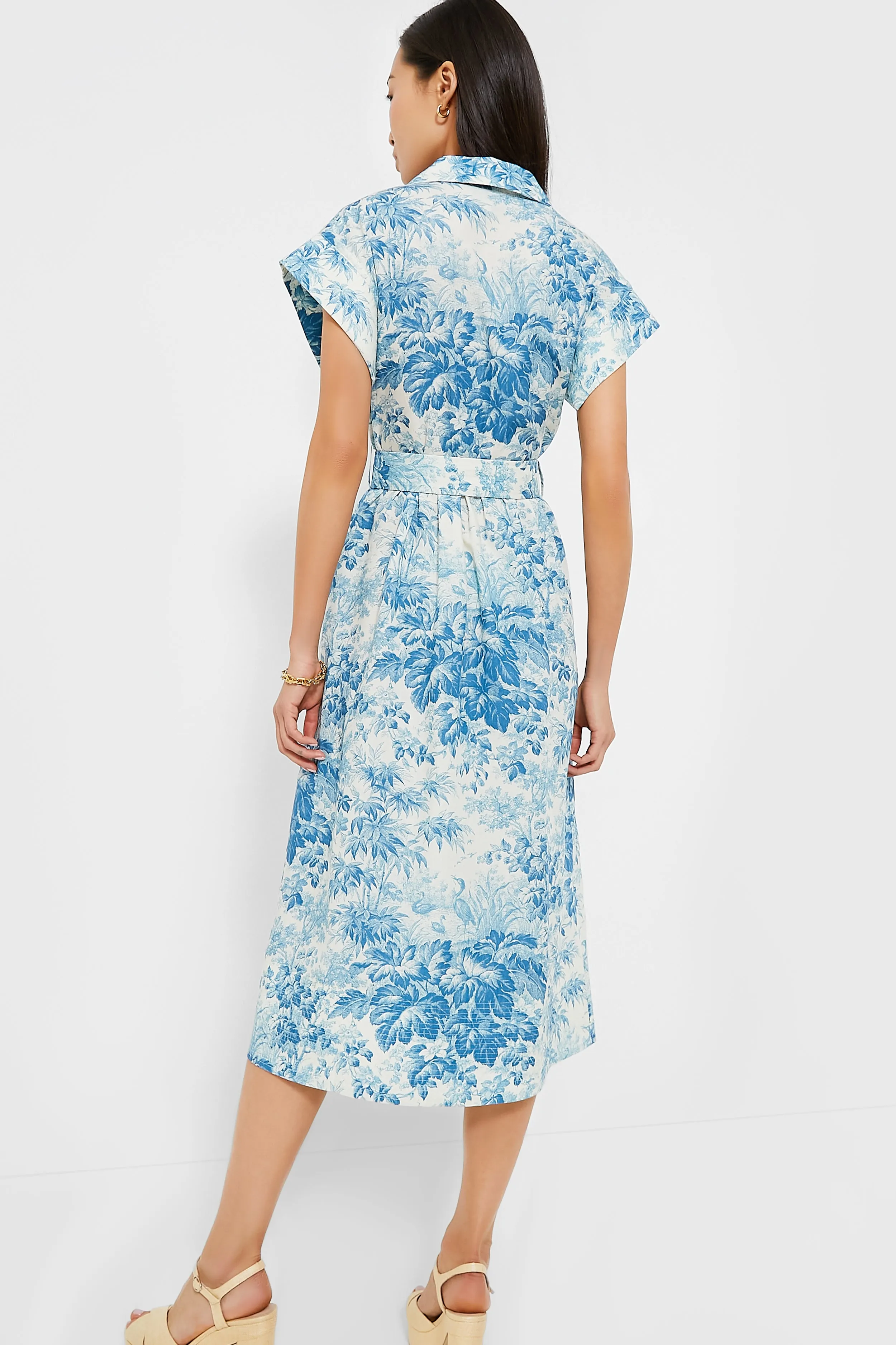 Misty Blue Toile Chloe Dress sold by Tuckernuck product image thumbnail 5