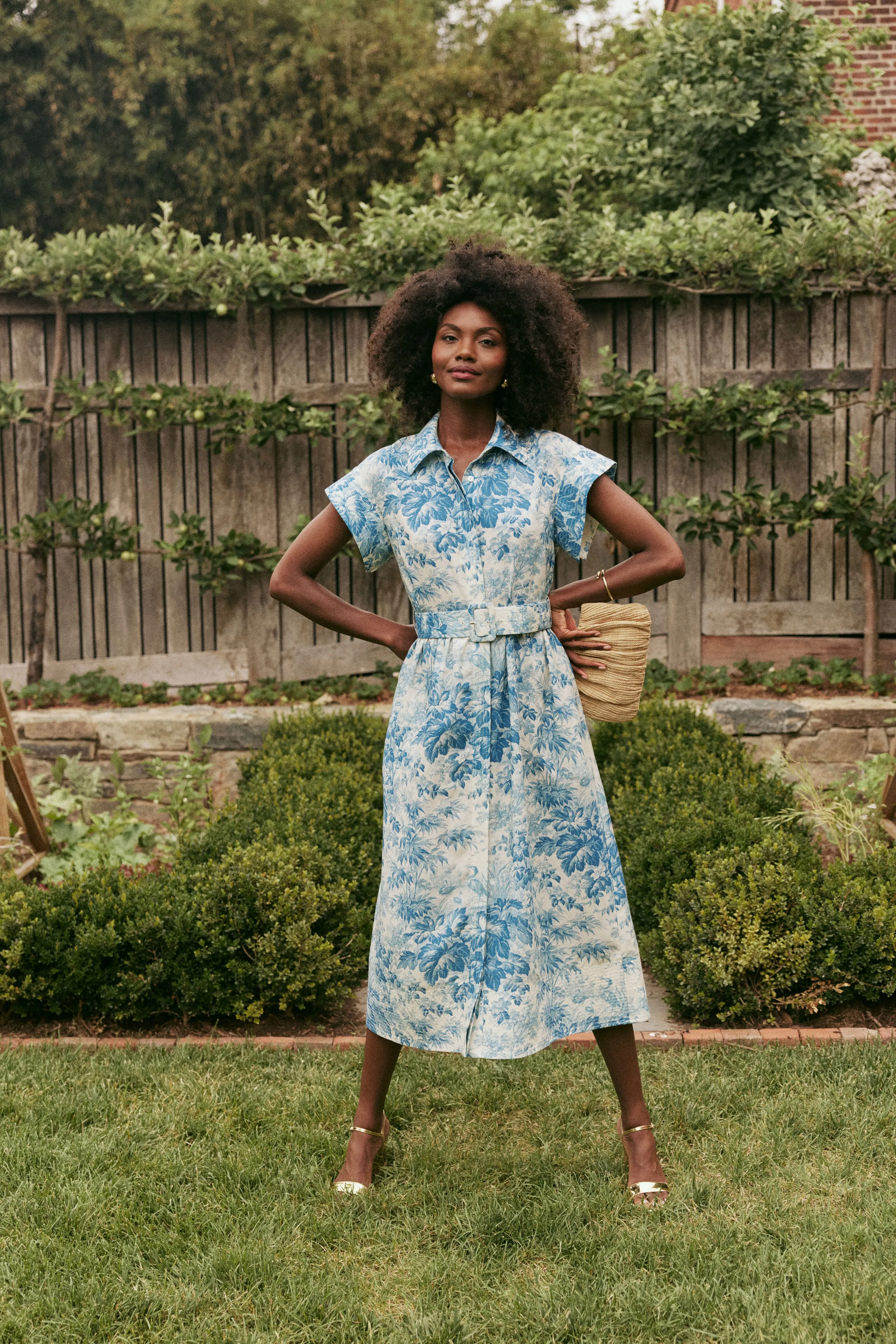 Misty Blue Toile Chloe Dress sold by Tuckernuck product image thumbnail 2