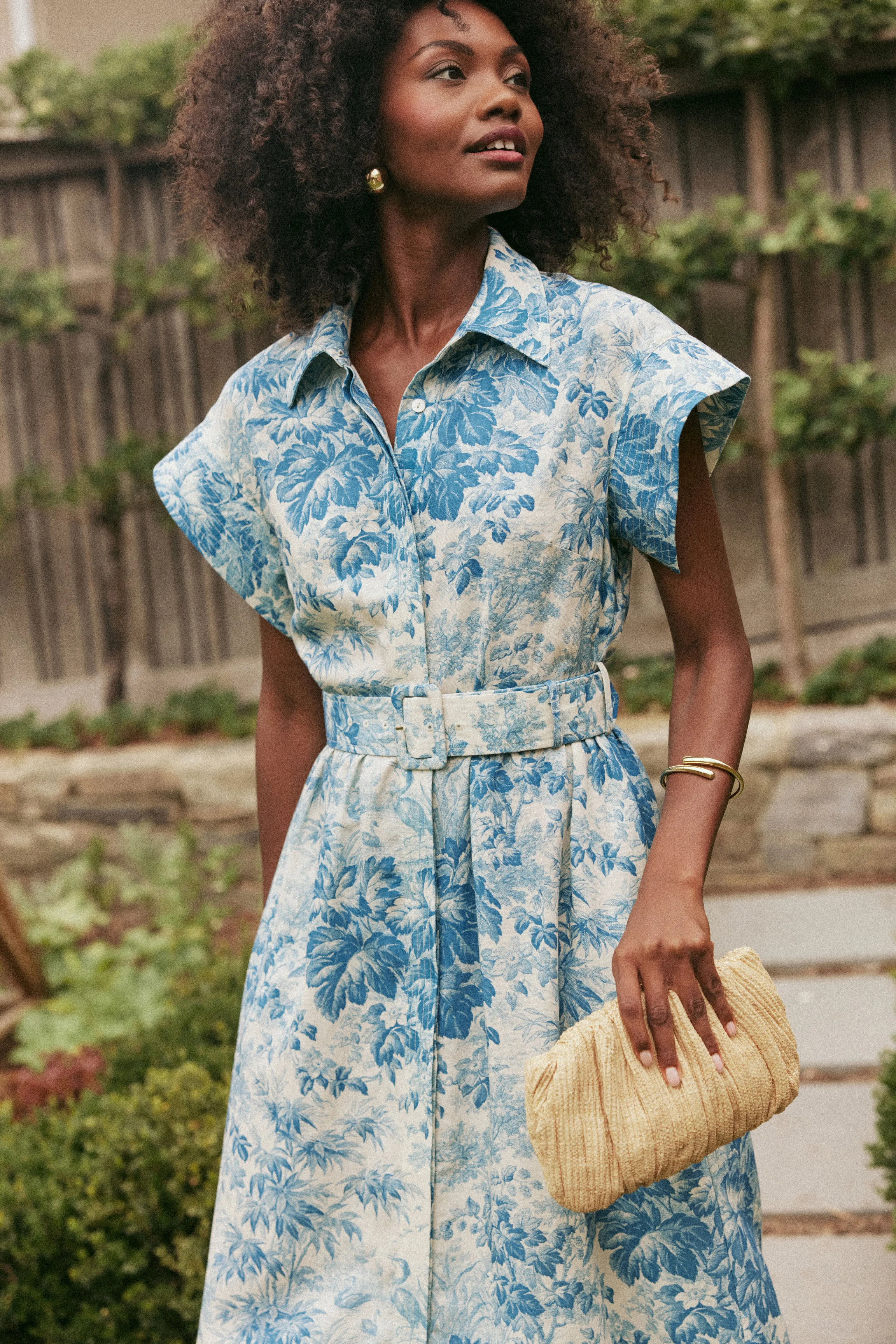 Misty Blue Toile Chloe Dress sold by Tuckernuck product image thumbnail 3