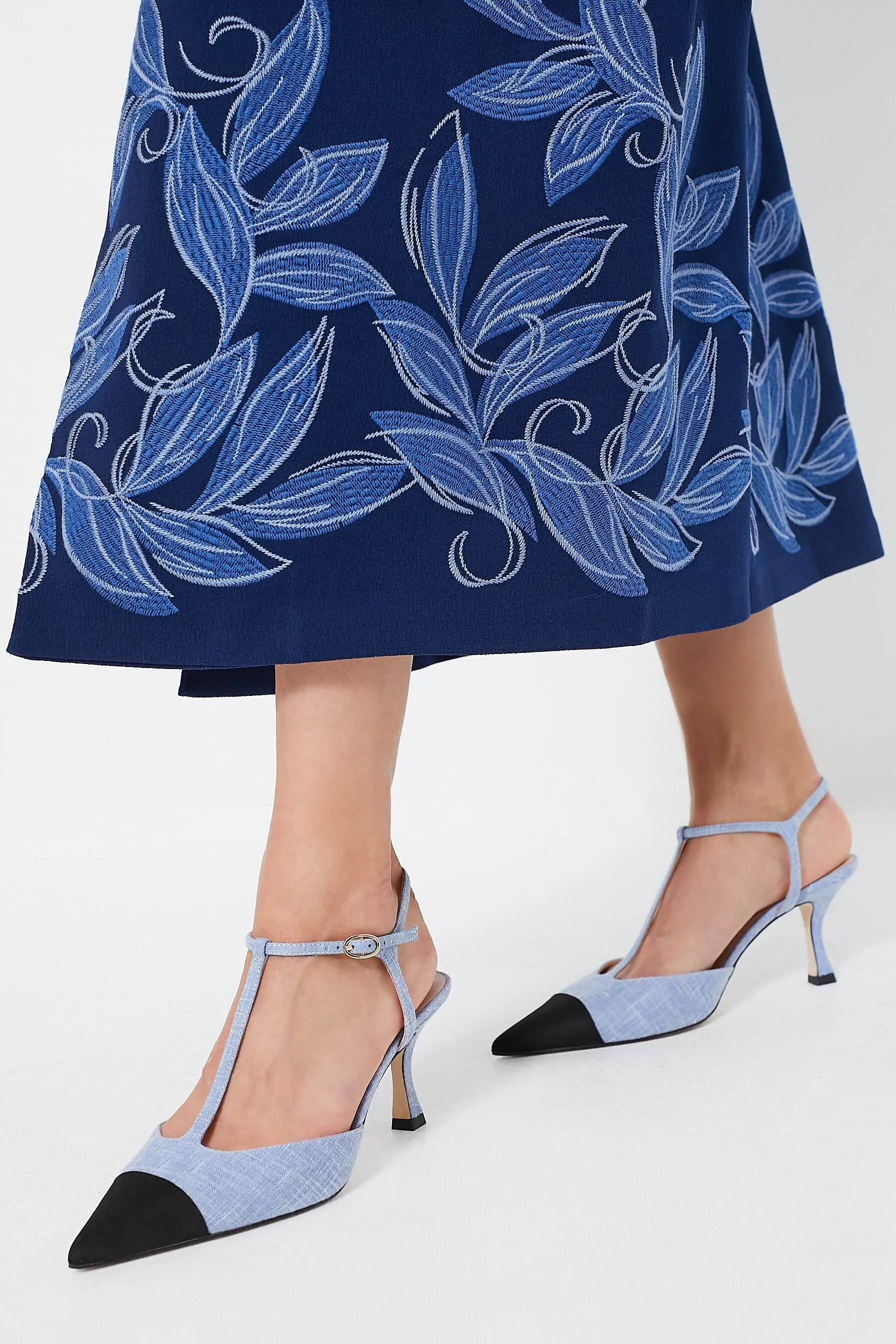Chambray Margot Heels sold by Tuckernuck product image thumbnail 3