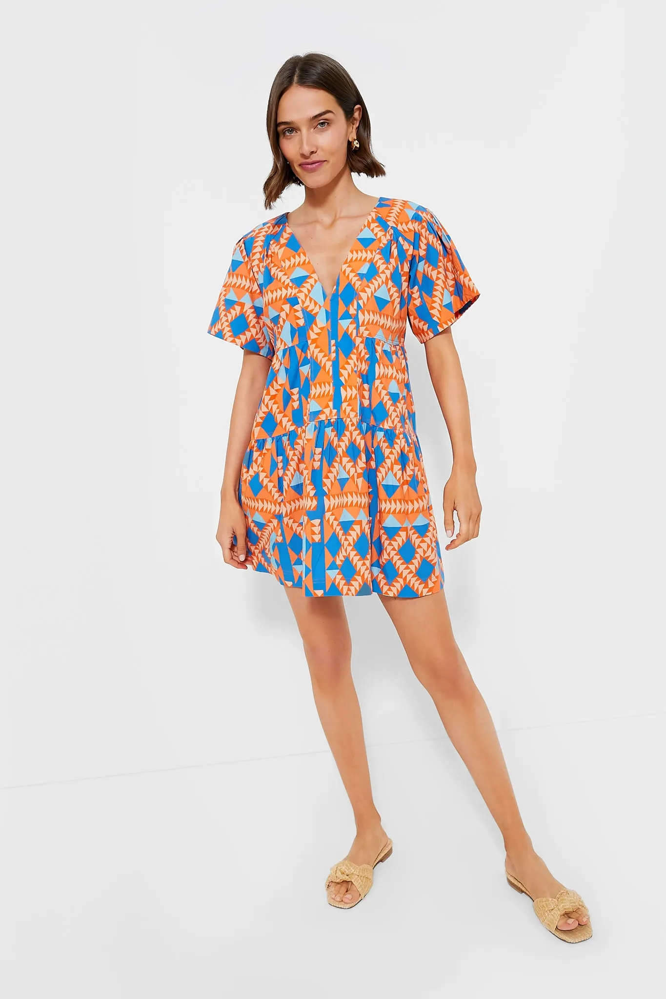 Grecian Geo Poplin Dress sold by Tuckernuck product image thumbnail 2
