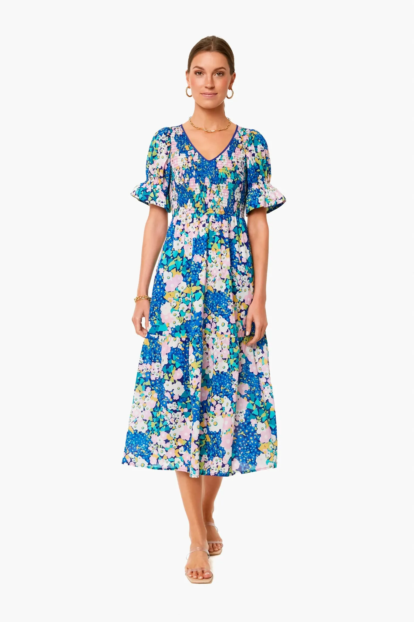 Floral V Neck Sussex Dress sold by Tuckernuck