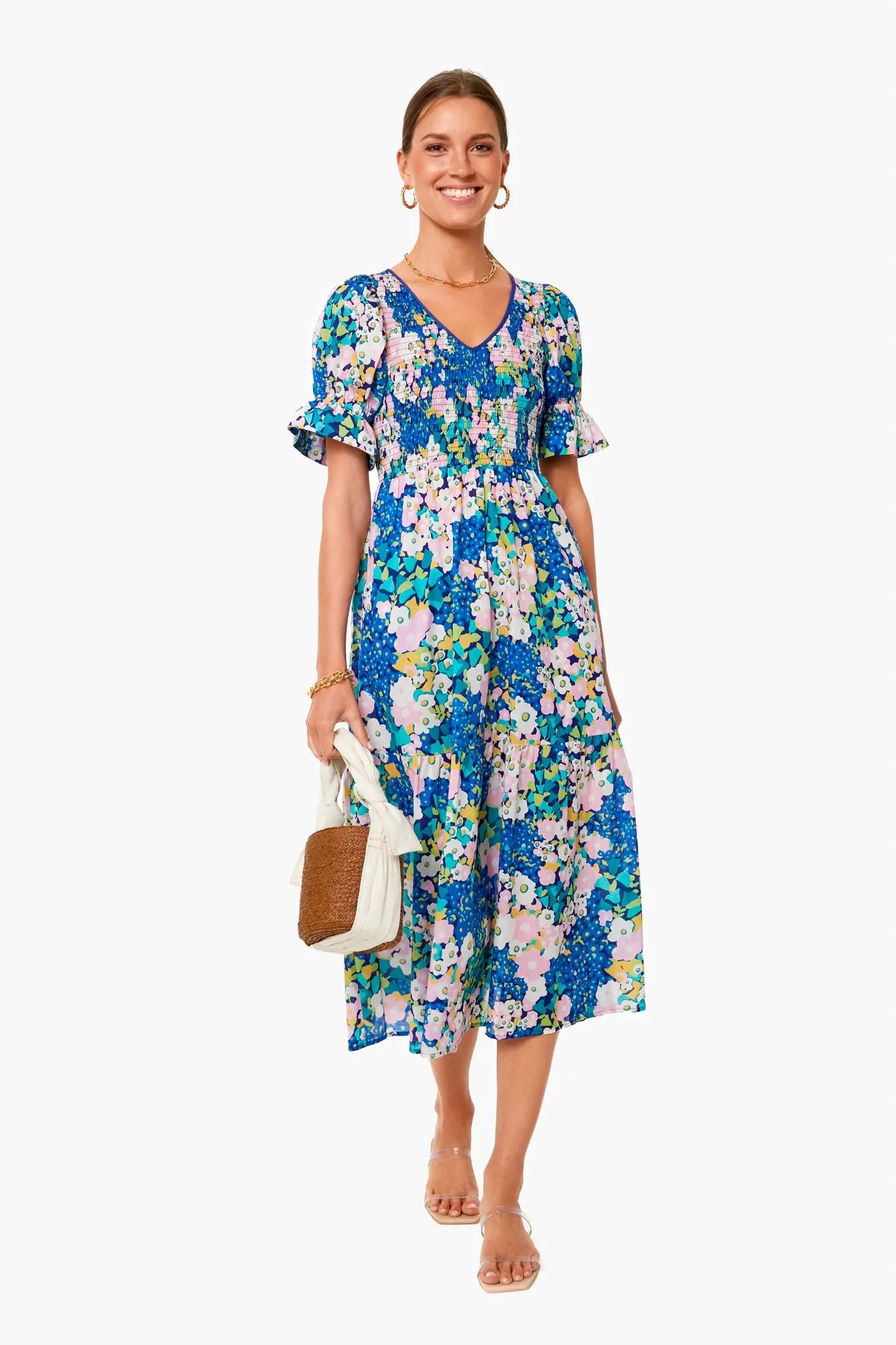 Floral V Neck Sussex Dress sold by Tuckernuck product image thumbnail 2