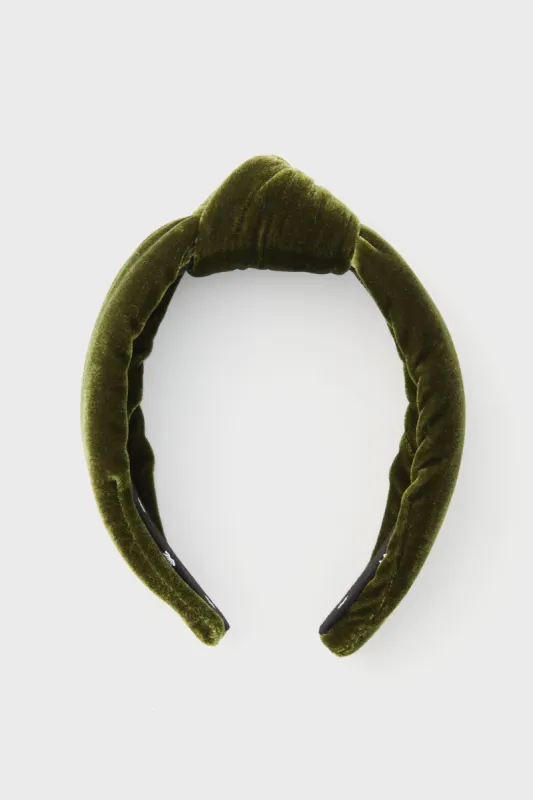 Alpine Velvet Knotted Headband sold by Tuckernuck