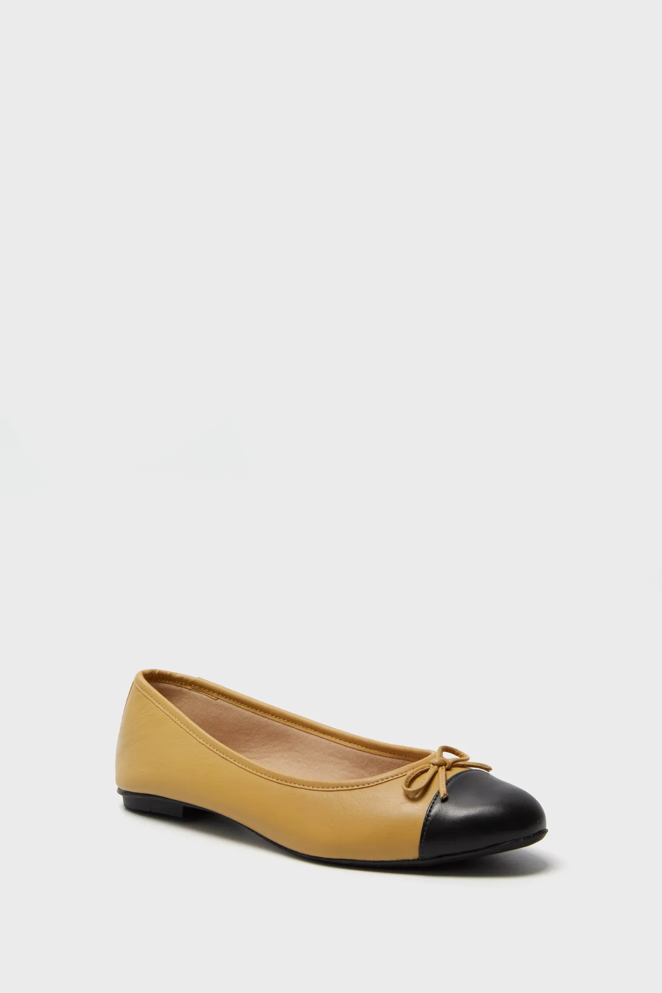 Camille Cap Toe Leather Flats sold by Tuckernuck