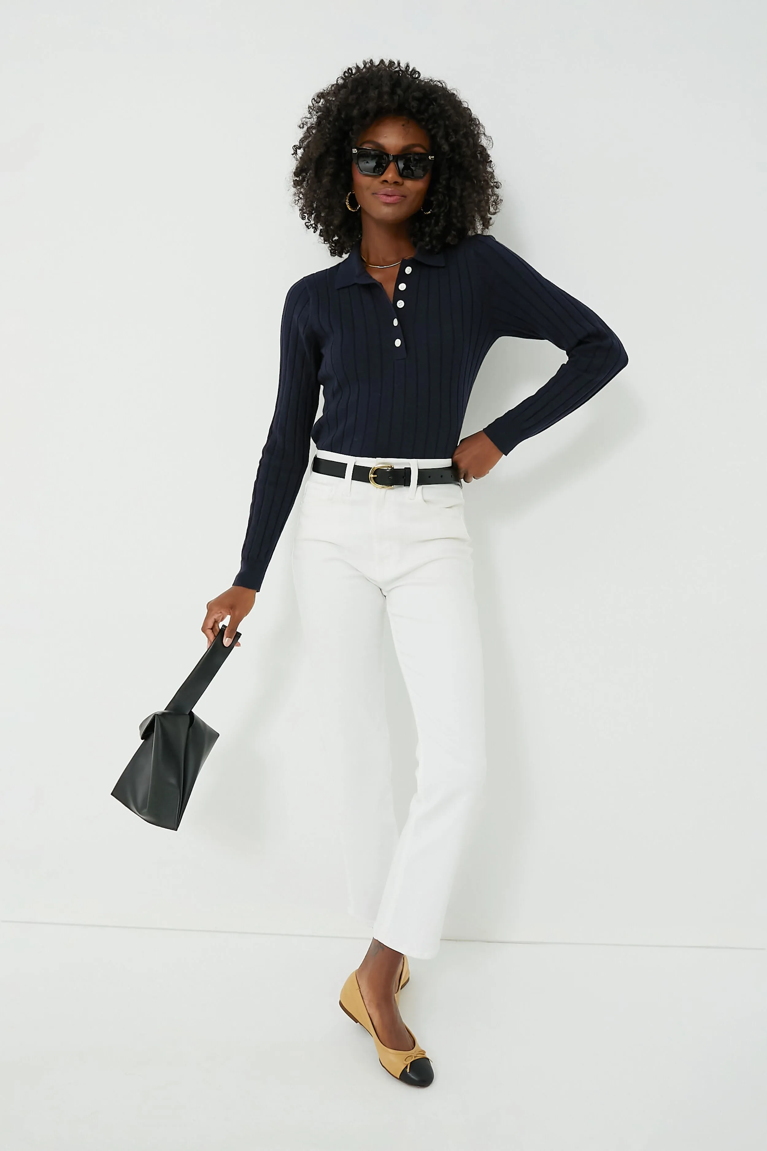 Camille Cap Toe Leather Flats sold by Tuckernuck product image thumbnail 2