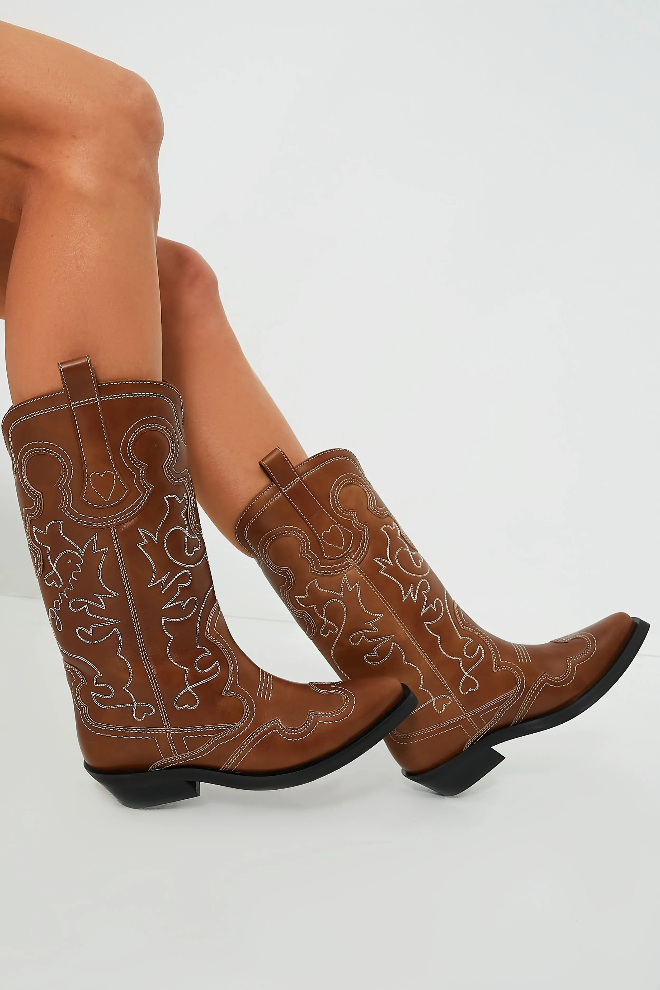 Tiger's Eye Mid Shaft Embroidered Western Boot sold by Tuckernuck product image thumbnail 3